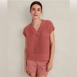 Haven Well Within Cotton Linen Sweater Vest – Medium